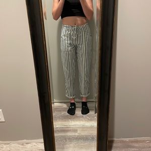 Blue/white striped pants